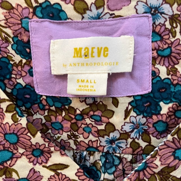 Anthropologie Maeve Odette Smocked
Floral Blouse S - Picture 8 of 11